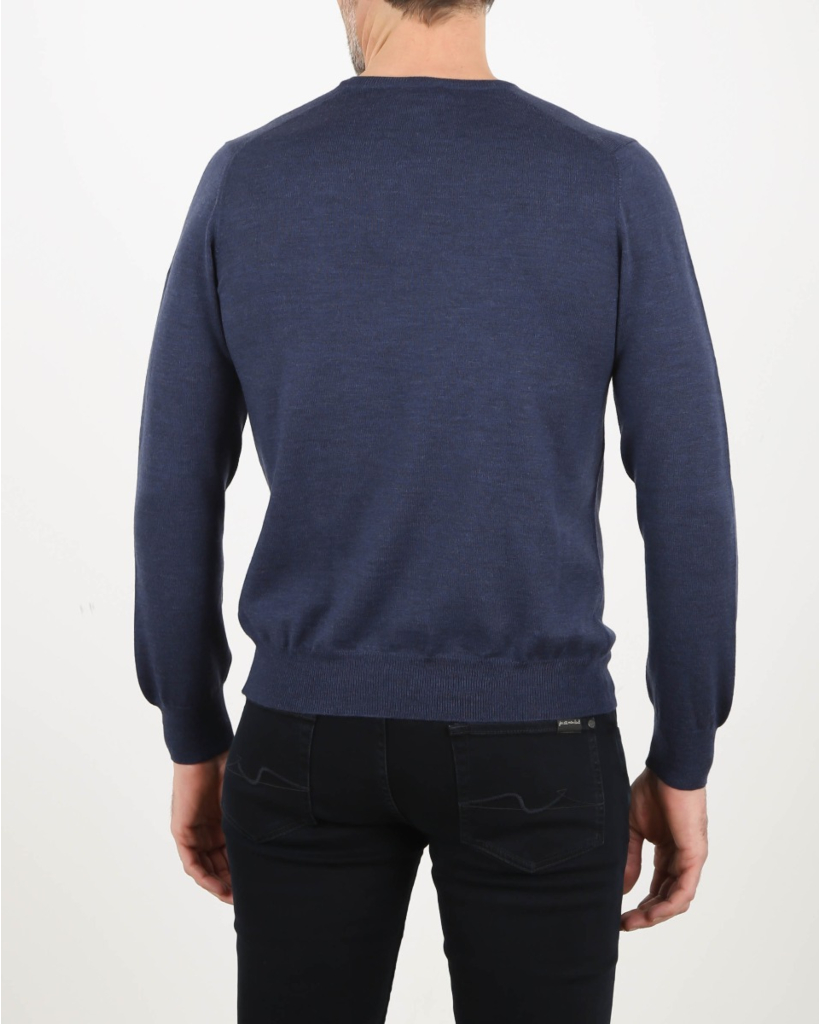 V-hals Trui Blauw