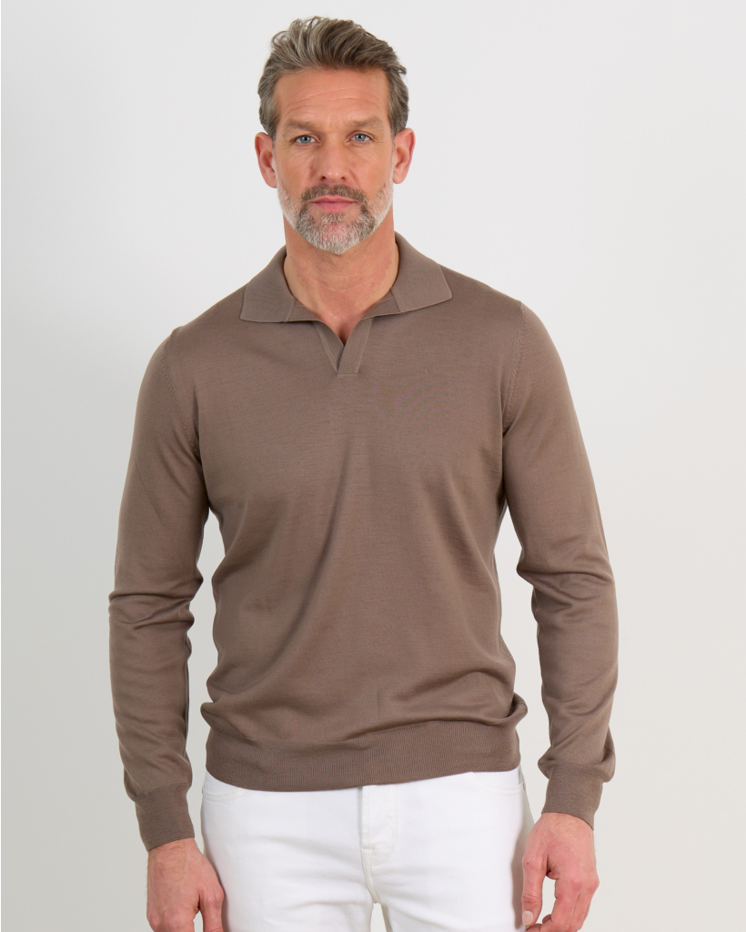 pullover polo 148 taupe
