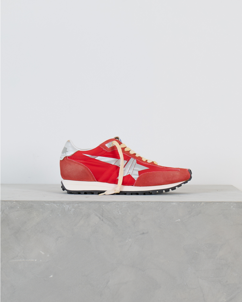 Running Marathon M77 Sneaker Nylon Rood Zilver