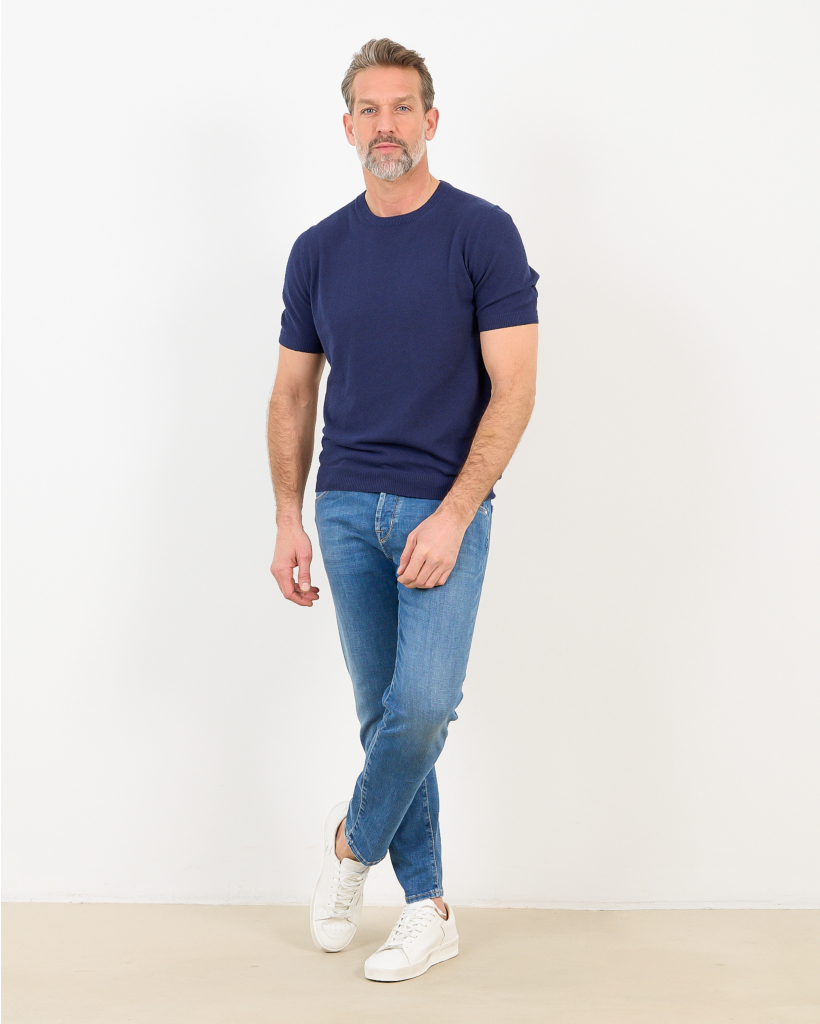 Knit T-Shirt Royal Navy
