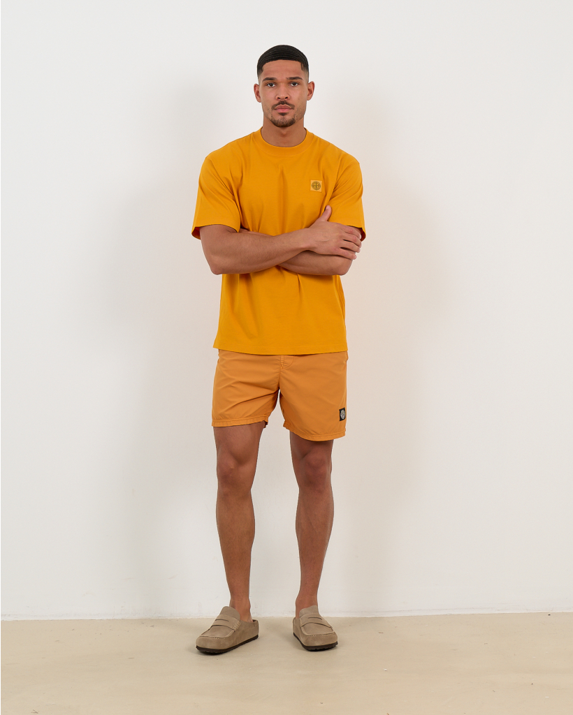 B100B09 Zwemshort Logo Oranje 