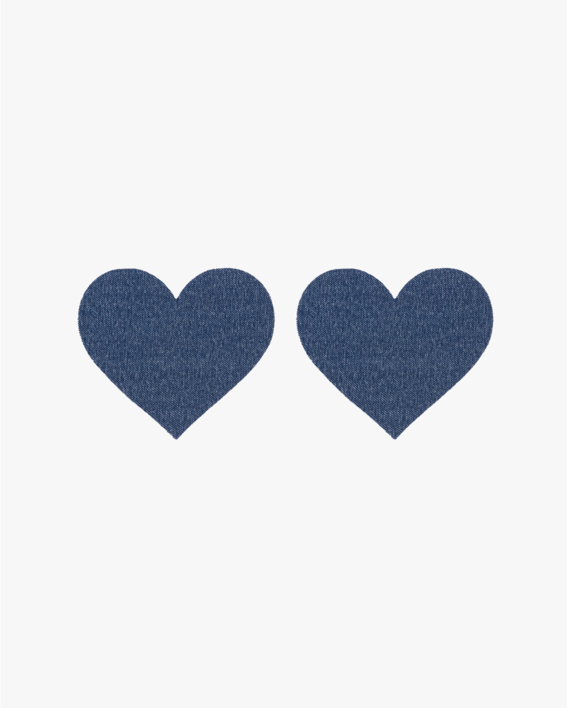 Closed x Love Stories - Nipple Covers Heart Blue