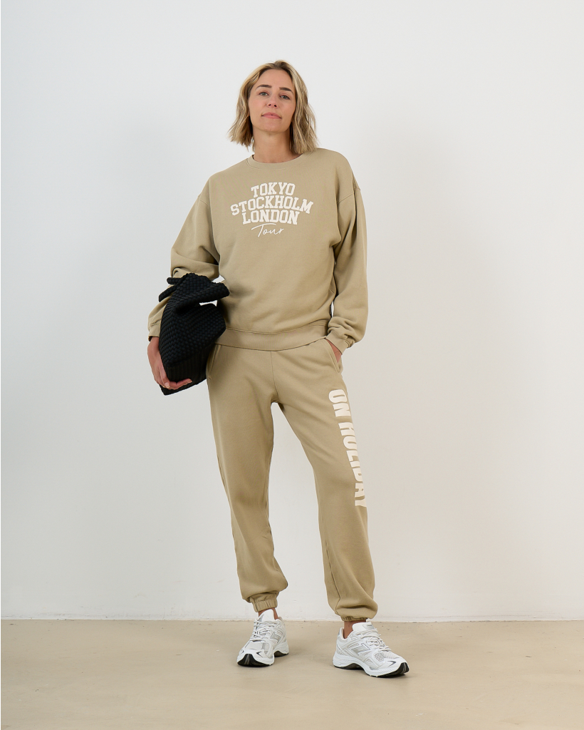 Sweater Tour Print Ecru