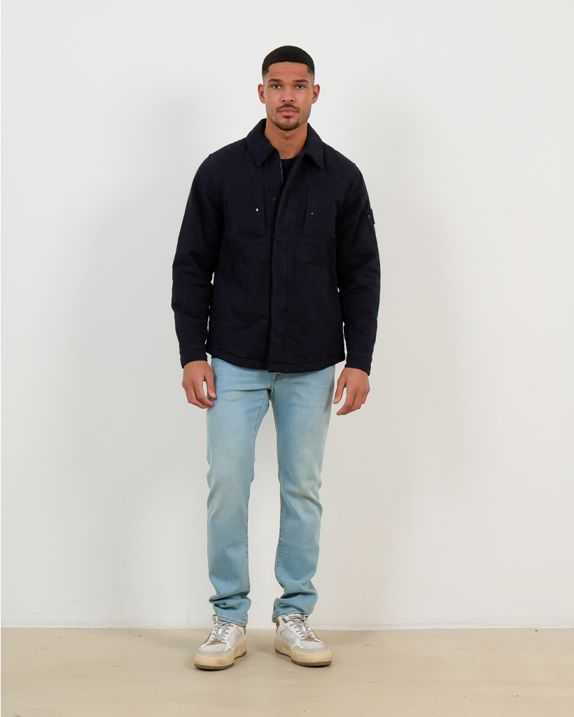 4100038 Ghost Micro Twill Jack Kort Marine 