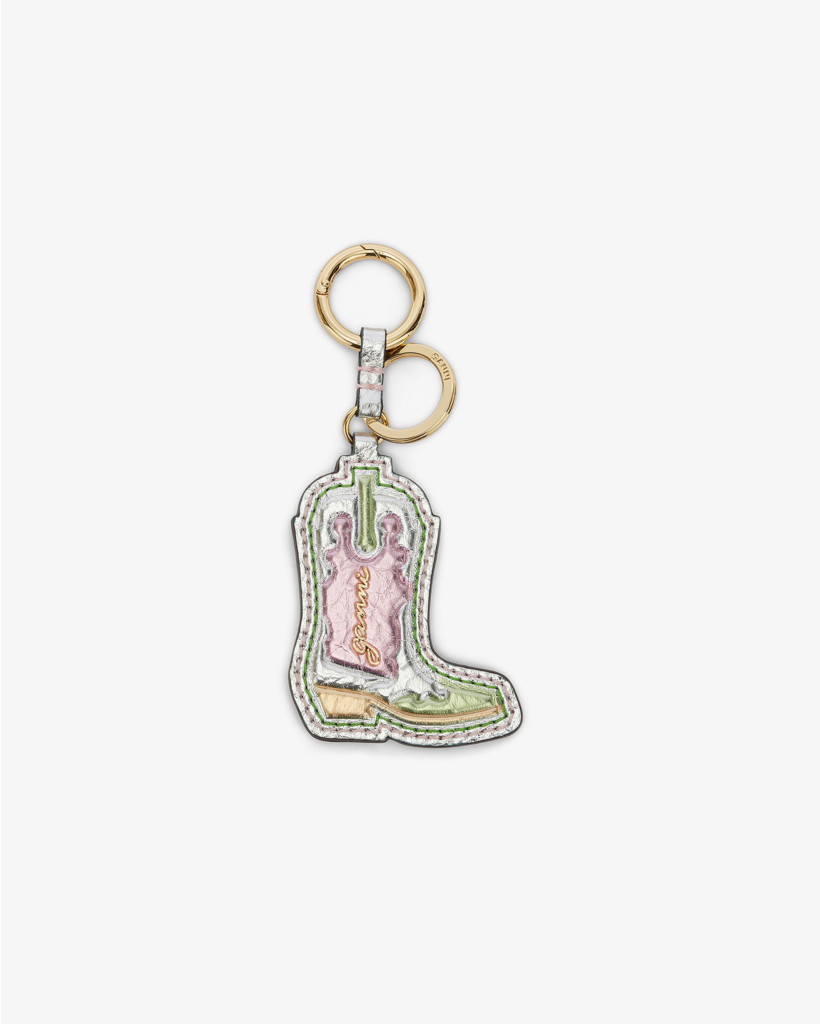 Western Boot Sleutelhanger In Metallic Multicolor