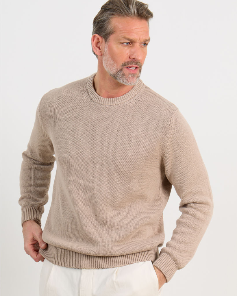 Pullover Ronde Hals Zand