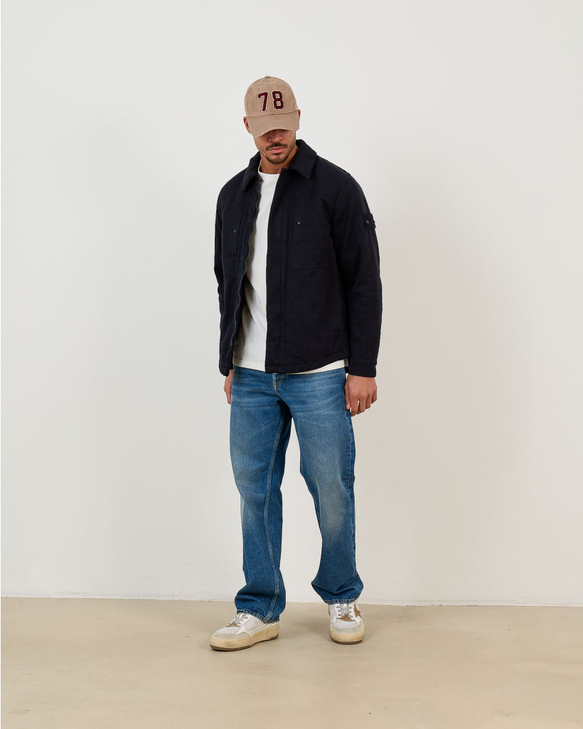 Blue Medium Wash Loose Jeans 