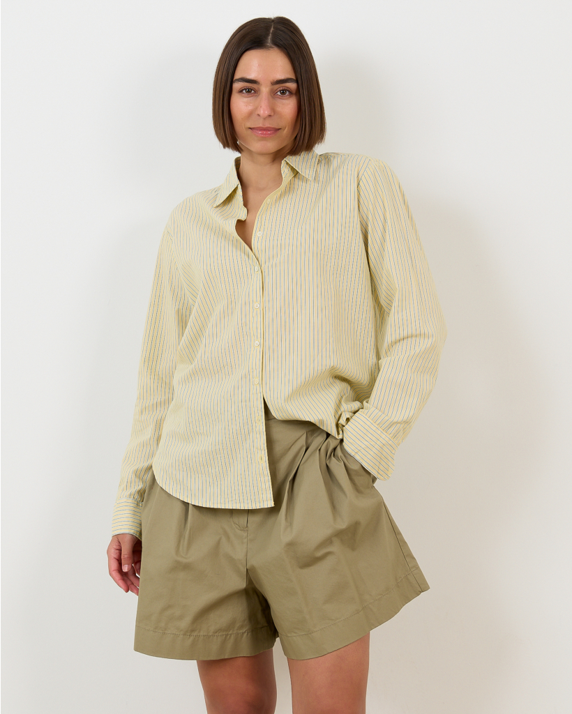 Beau Blouse Gestreept Geel  