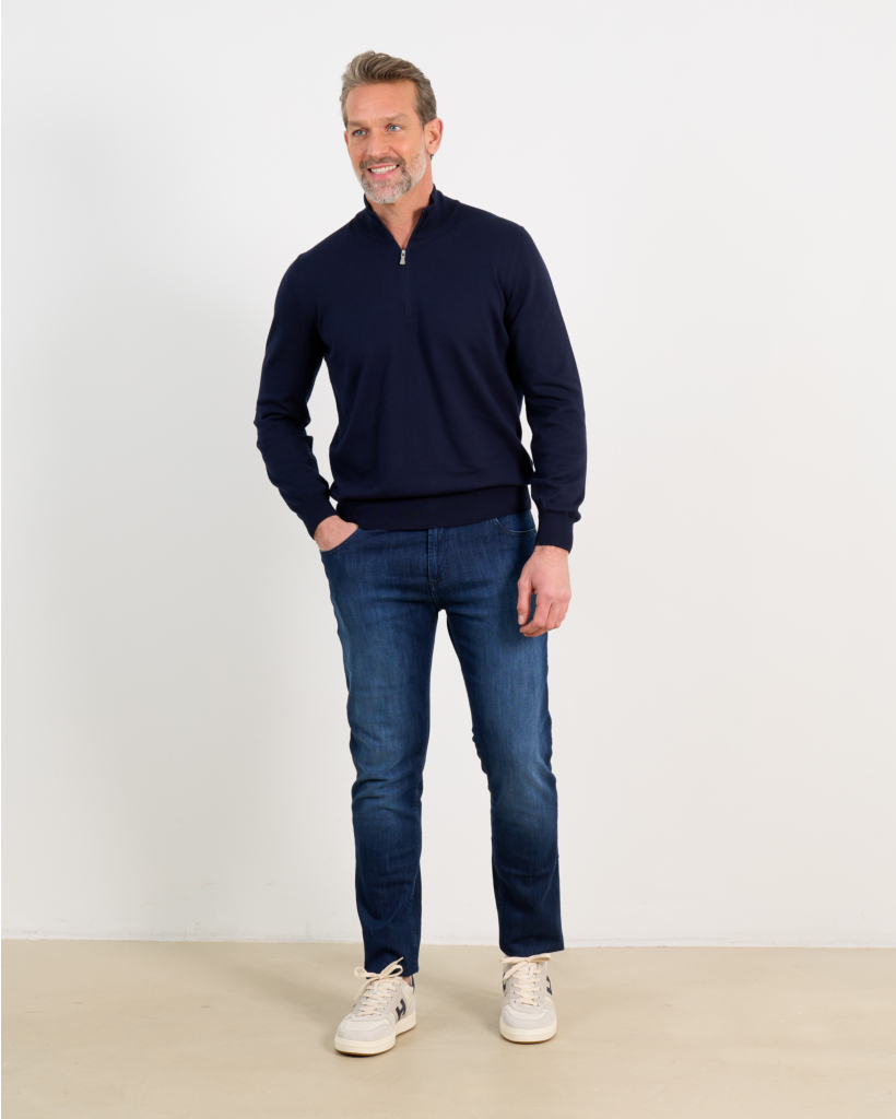 Zip Pullover Navy