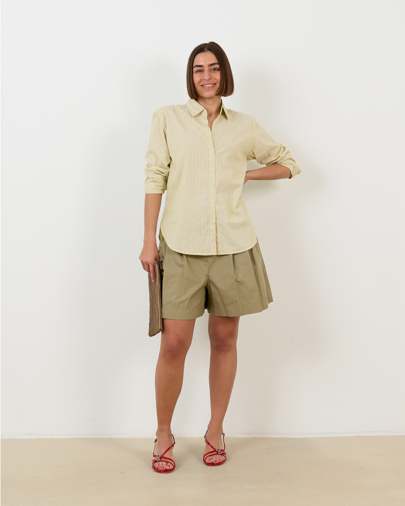Beau Blouse Gestreept Geel  
