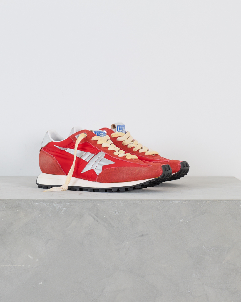 Running Marathon M77 Sneaker Nylon Rood Zilver