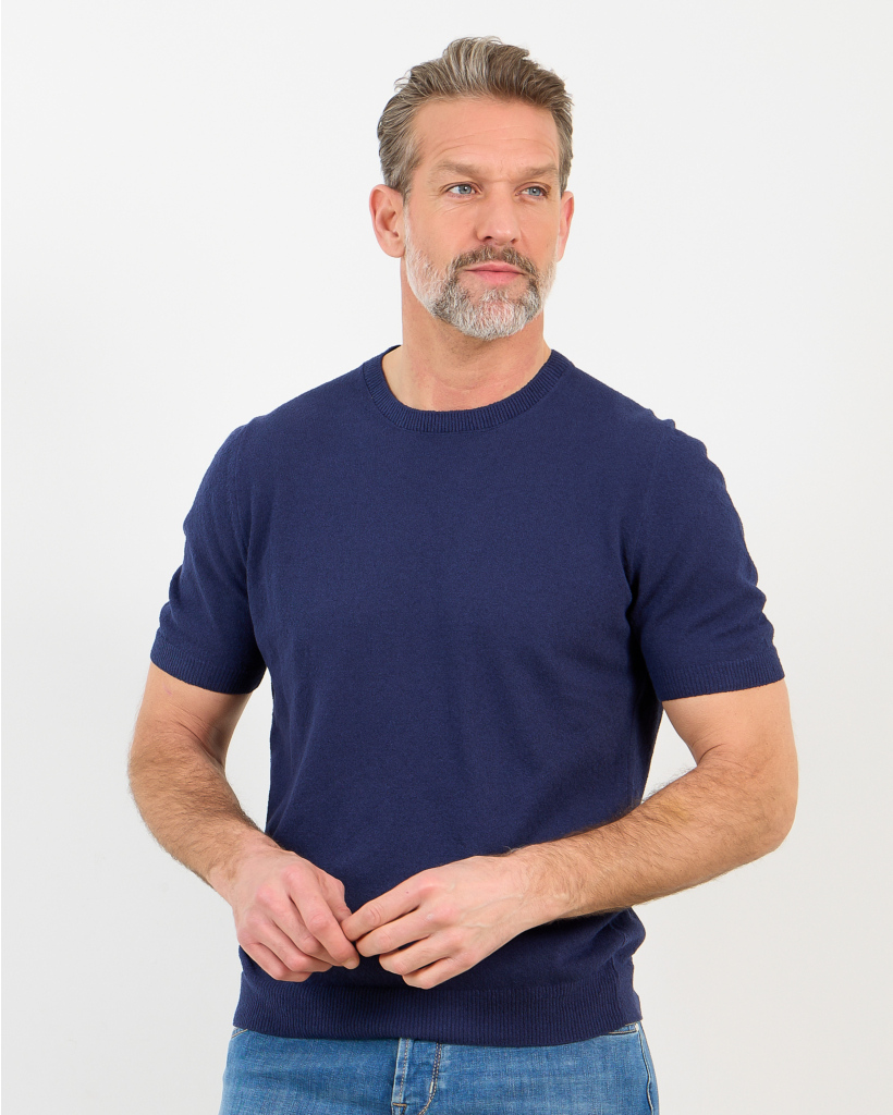 Knit T-Shirt Royal Navy