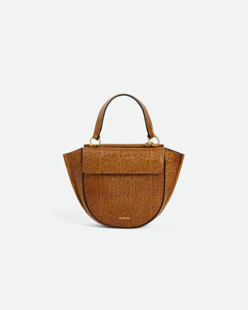 Hortensia Bag Mini Tabacco Lizzard