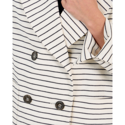 Luisa Cerano Blazer gestreept cream navy